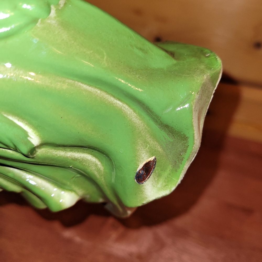 VTG Victorian Dancing Lady in Irish Green Dress Porcelain Figurine St Patrick's - Picture 9 of 12